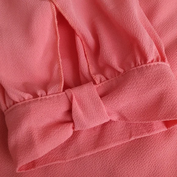 Boohoo Bow Sleeve Woven Blouse Top - Picture 7 of 8